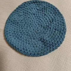 【最終セール】コットン編みベレー帽