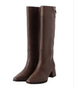 ACLENT カーフジップウエスタンロングブーツ