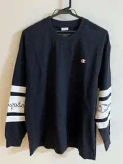 Champion ブラック 長袖 Tシャツ ROSEBUD
