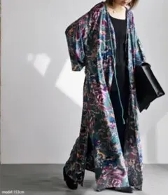 【新品】チャイハネ amina ボタニカルフラワーワンピース カーディガン