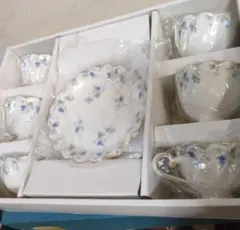 HOYA☆ フラッシュアイボリー カップ&ソーサー 6客セット