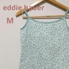 eddie bauer＊キャミソール／Mサイズ／ホワイト／グリーン／花／小花柄のサムネイル