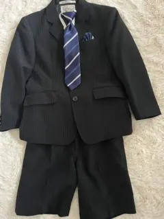 NEW ROYAL セレモニースーツ 黒 ストライプ