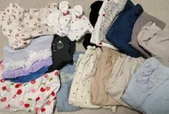 女の子 80 半袖Tシャツ パンツ まとめ売り 未使用あり