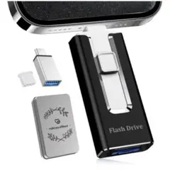 【新品未使用】USBメモリ 512GB ケース付き　4ni1 スマホ　データ転送