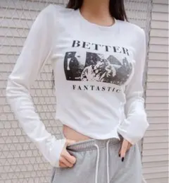 SHEIN 非対称 長袖 トップス y2k グランジ ストリート シーイン