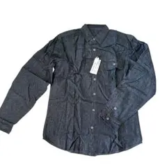 ☘️【XXL】ブラック デニムシャツ おしゃれ シンプル 羽織り