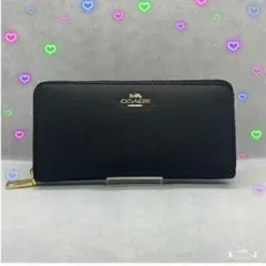 COACH コーチ　ラウンドジップ　クロスグレーンレザー