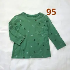 babyGap 緑色 UFO　宇宙人 Tシャツ 95cm