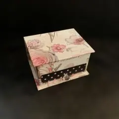 花柄 ジュエリーボックス ミラー付き 小物入れ