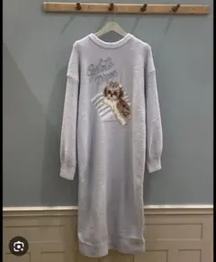 【最安値】新品 ジェラートピケ シーズー柄 ジャガードワンピース ベビモコ