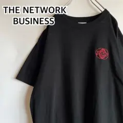 ネットワークビジネス ウイング Tシャツ バックデカプリント Lサイズ 黒色