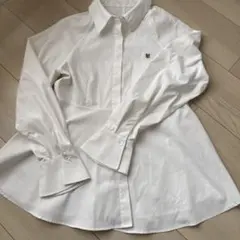 Vis ホワイトシルエットシャツ