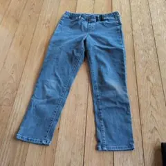 ユニクロ　XL ライトブルー デニムストレートパンツ　150程度