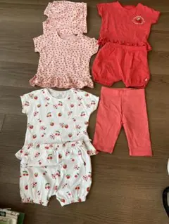NEXT ベビー服 12-18ヶ月 フリル付きTシャツ・ショートパンツセット