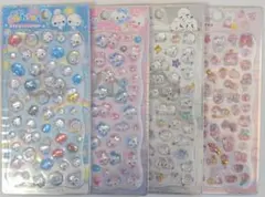 ぷっくりシール4枚セット　ボンボンドロップシール