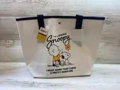 [新品・未使用] スヌーピー　帆布 トートバッグ　柄③　サイズ M