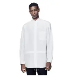 UNIQLO +J スーピマコットンオーバーサイズノーカラーシャツ　L