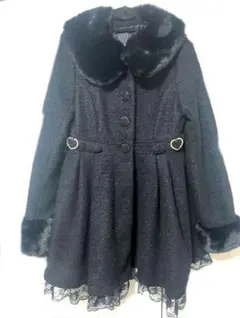 Lily Merry サイドバックルドーリーコート ファー ロングコート 地雷系