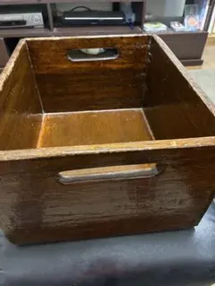 昭和レトロ 木製 積み木箱 ローラー付き ヴィンテージ収納箱 ディスプレイ 昭和レトロ 木製 積み木箱 ローラー付き ヴィンテージ収納箱
