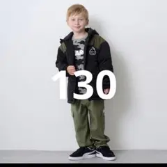 エクストララージキッズ フード付き中綿コート　 130 新品！