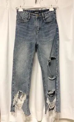 Anap ハイウエストダメージデニムパンツ　S  ハイウエストデニム　リーバイス