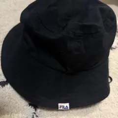 FILA バケットハット 黒　57.5cm