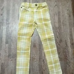 Sunny Landscape イエロー チェック 長ズボン