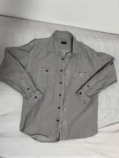 BACK NUMBER 長袖 ストライプ シャツ　SIZE M