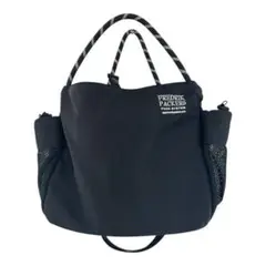 FREDRIK PACKERS ブラックトートバッグ