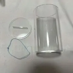 アクリル　円柱　貯金箱　透明