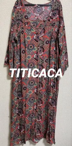 チチカカ　エスニック　柄ワンピース