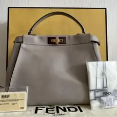 FENDI 】ピーカブー ミディアム ゴールド金具 カーキ 3Way - メルカリ