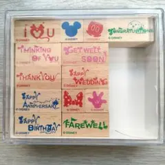 香港ディズニー限定　ディズニースタンプセット