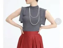 新品　Agaアーガ　スコットクラブ　14GリブノースリPO ノースリーブニット