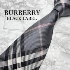 バーバリー ブラックレーベル BURBERRY ネクタイ ノバチェック タイピン