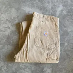 Carhartt ペインターパンツ ベージュ W36 L36 極太 ワイド 古着のサムネイル