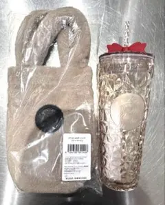 スターバックス ホリデー 2025 コールドカップタンブラー リボン バッグ