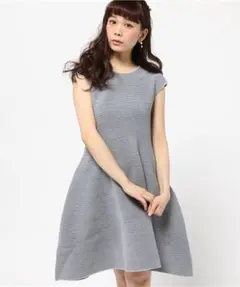 【冬物最終値下げ・ジャスグリッティー】モールフレアニットワンピース
