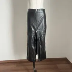 レザースカート ロングスカート