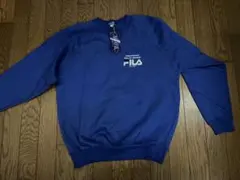 FILA 青 クルーネック トレーナー
