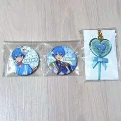 すとぷり ころんくん　キャラクター缶バッジ2個セットとチャーム