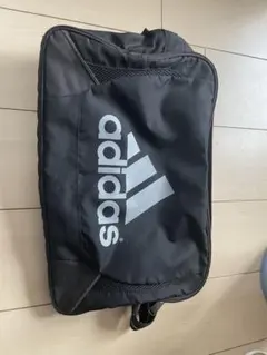 adidas ブラック ダッフルバッグ