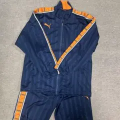 PUMA ジャージ上下セット ネイビー/オレンジ SS