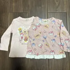 アンパンマン トップス 2点セット ピンク