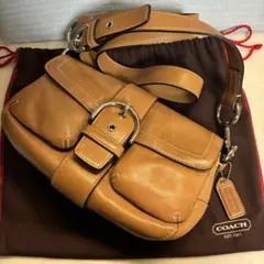 ［COACH］ワンショルダーバッグ　美品　キャメル