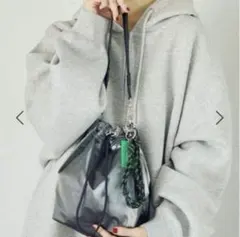 LEPSIM レプシィム　マルチWAYチャーム付きバッグ　ガンメタ