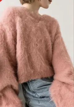 最終値下げ！mystic ウールシャギーショートニット