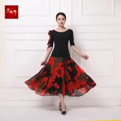 社交ダンス練習着2点セット★スカート&トップス❤️セットアップが魅力的な一着✨ 楽天市場】ツーピース（社交ダンス｜体操・ダンス）：スポーツ