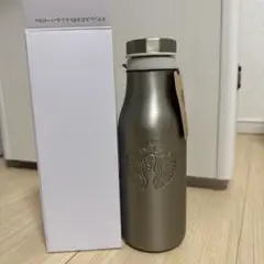 [未使用]スターバックス　ステンレス ロゴボトル ゴールド473ml タンブラー